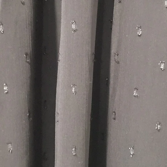 Express Textured Clip Dot Tiered Trapeze Dress in Pitch Black Size Medium. - Picture 5 of 5